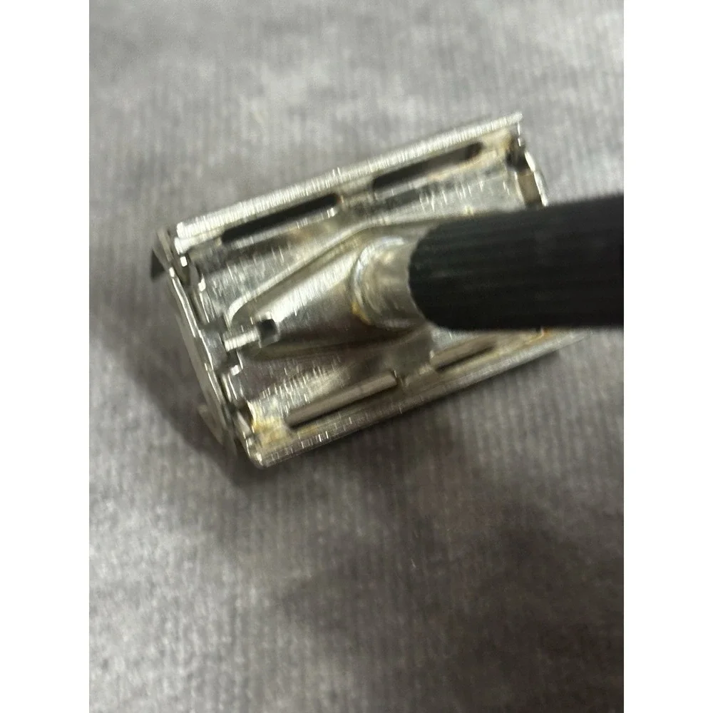 Vintage Gillette Safety Razor Metal With Original Case Made USA